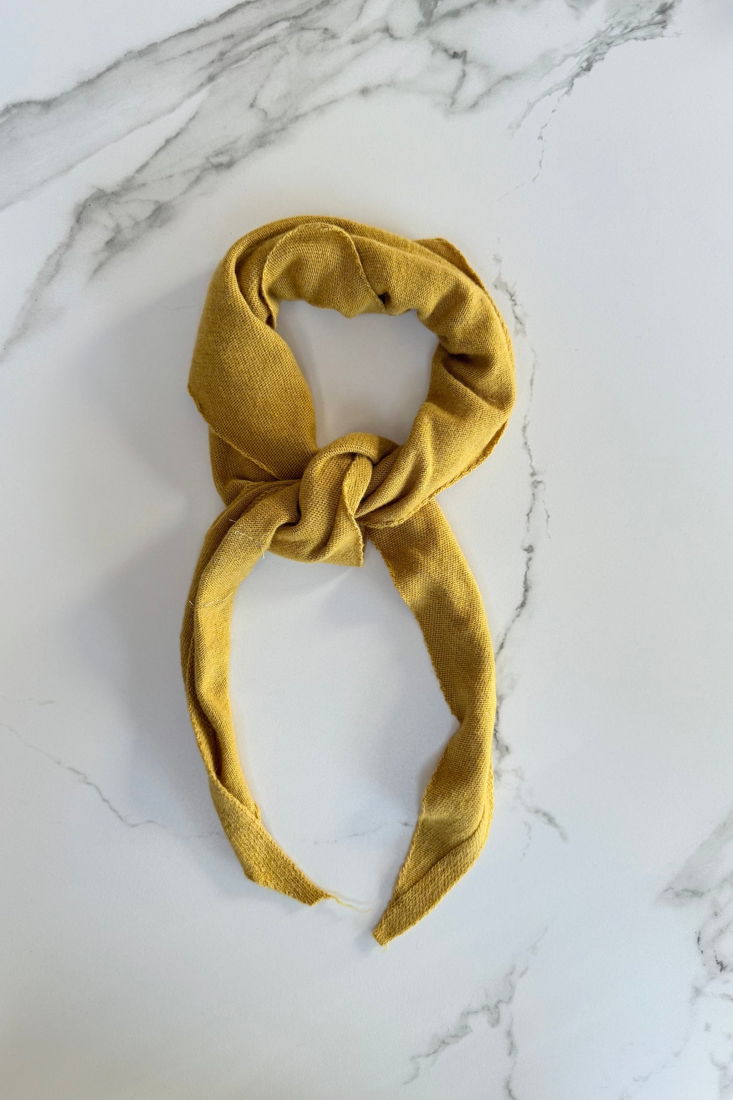 Dina Cashmere Triangle Scarf -Mustard