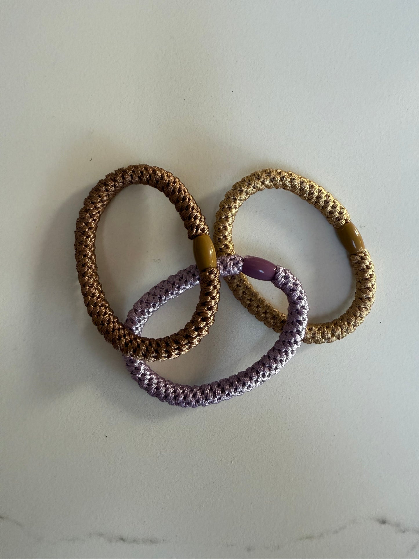 Puk Woven Hair Ties 10pack -Neutral