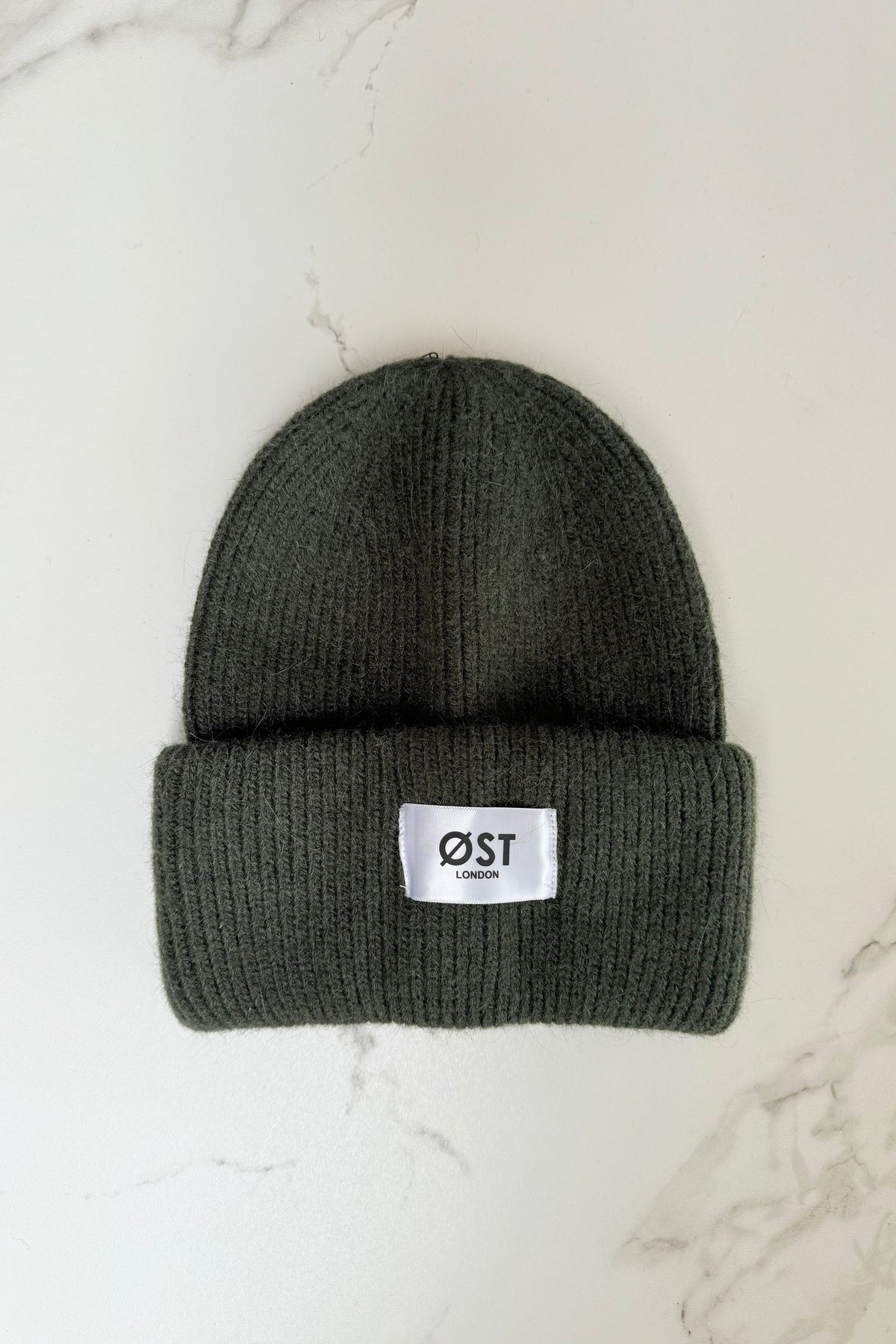 Clara Angora Beanie -Khaki - Øst London