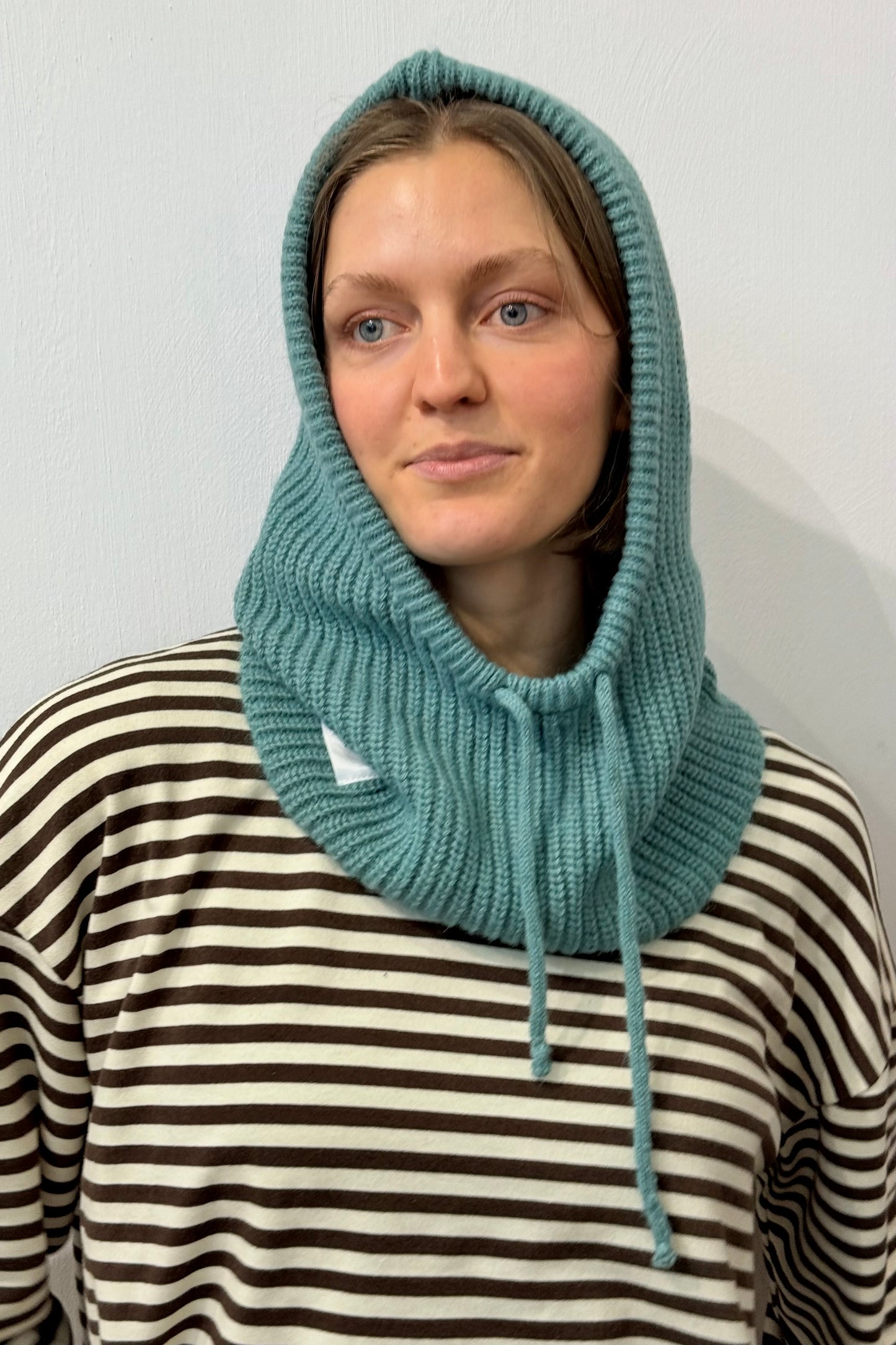 Marie Mohair Balaclava-Teal - Øst London