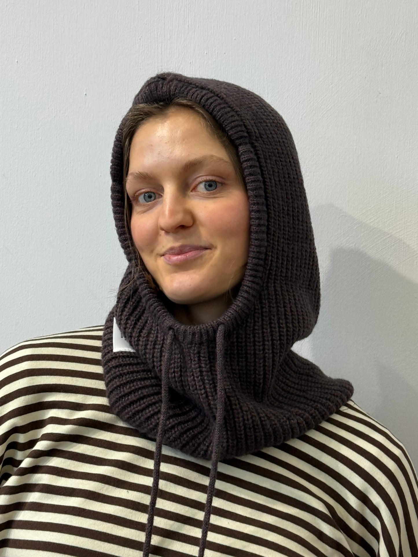 Marie Mohair Balaclava -Brown - Øst London