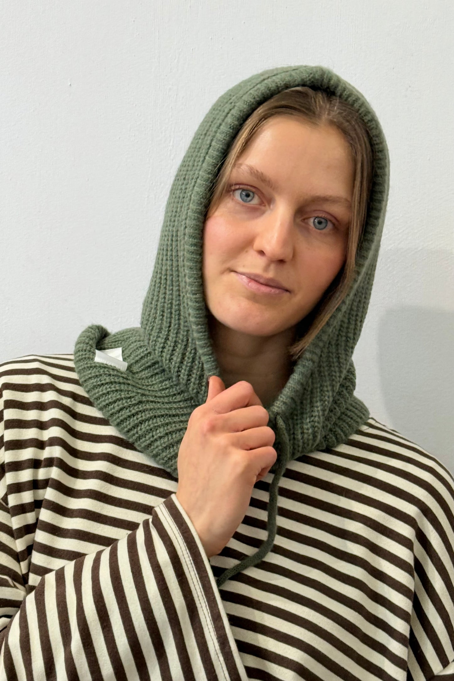 Marie Mohair Balaclava-Khaki - Øst London