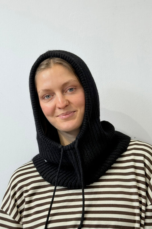 Marie Mohair Balaclava -Black - Øst London
