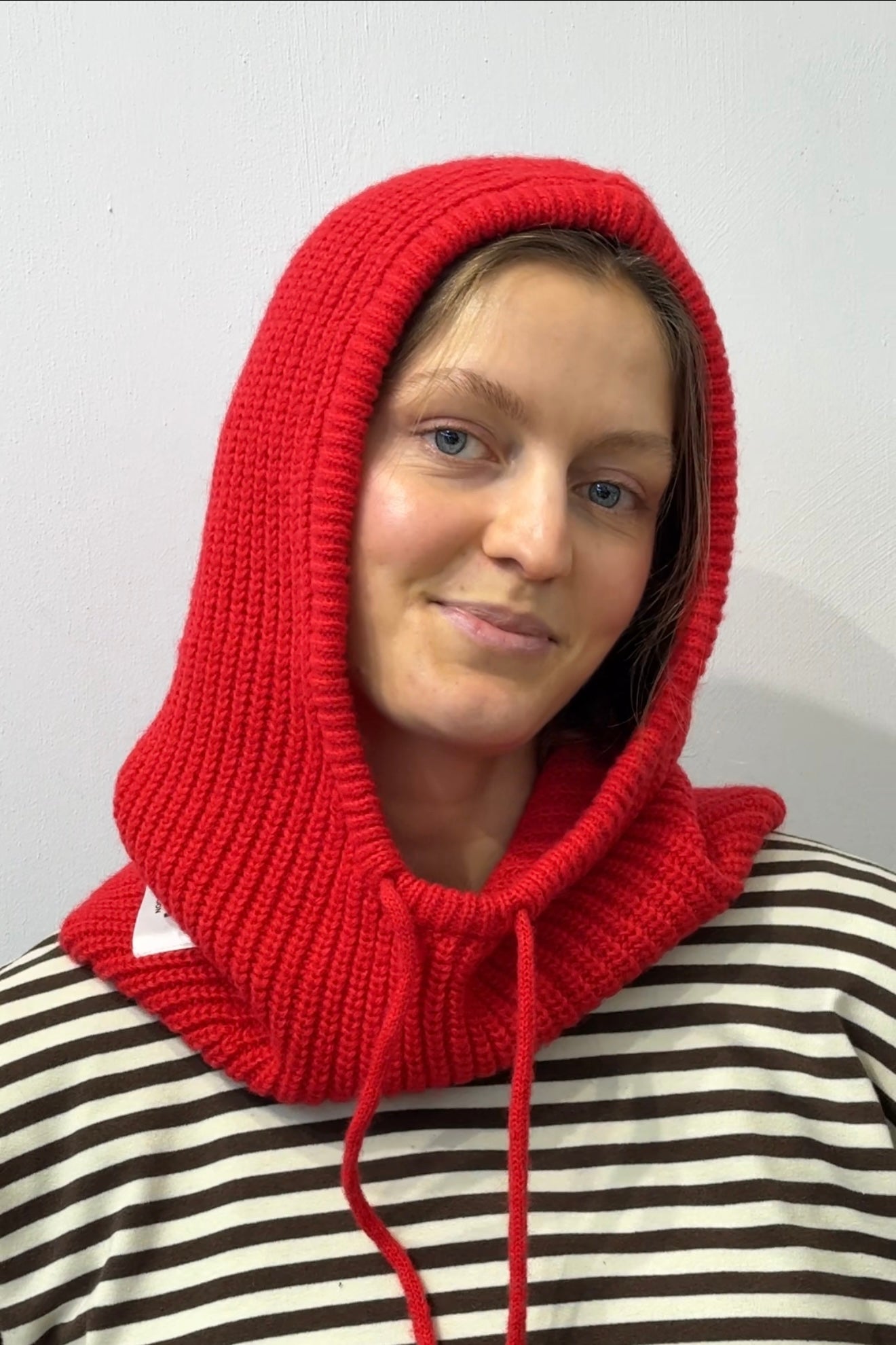 Marie Mohair Balaclava -Red - Øst London