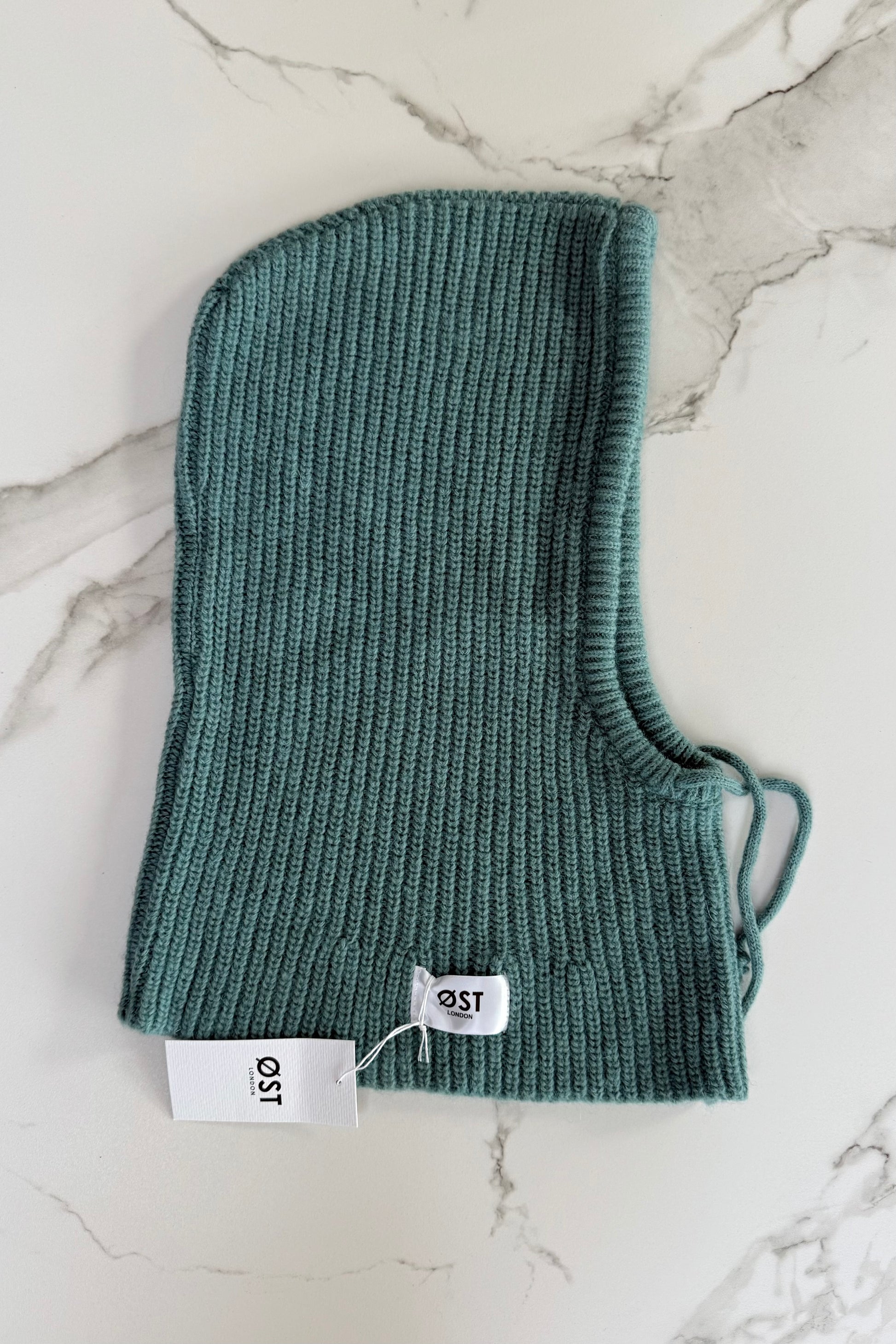 Marie Mohair Balaclava-Teal - Øst London