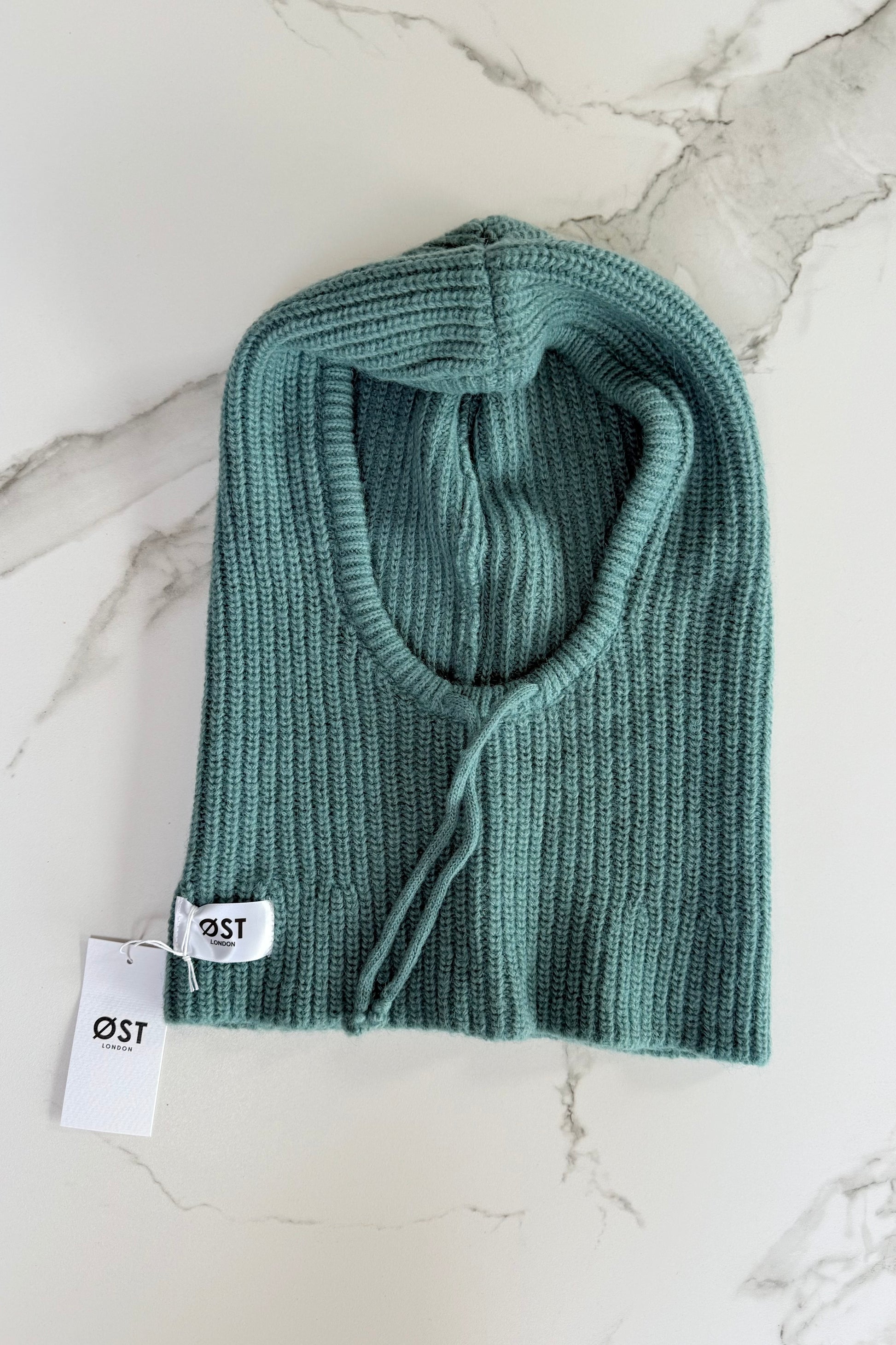 Marie Mohair Balaclava-Teal - Øst London