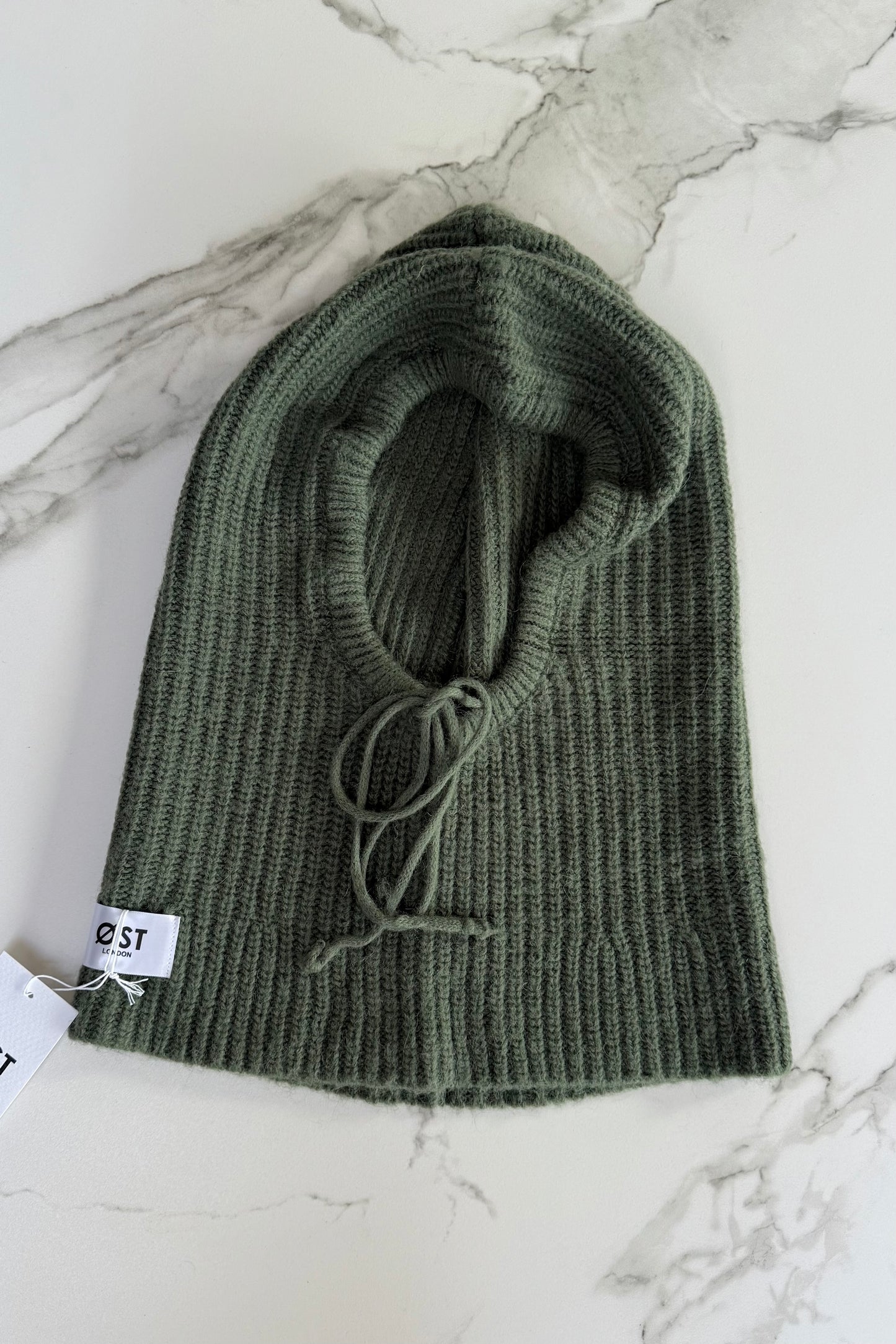 Marie Mohair Balaclava-Khaki - Øst London