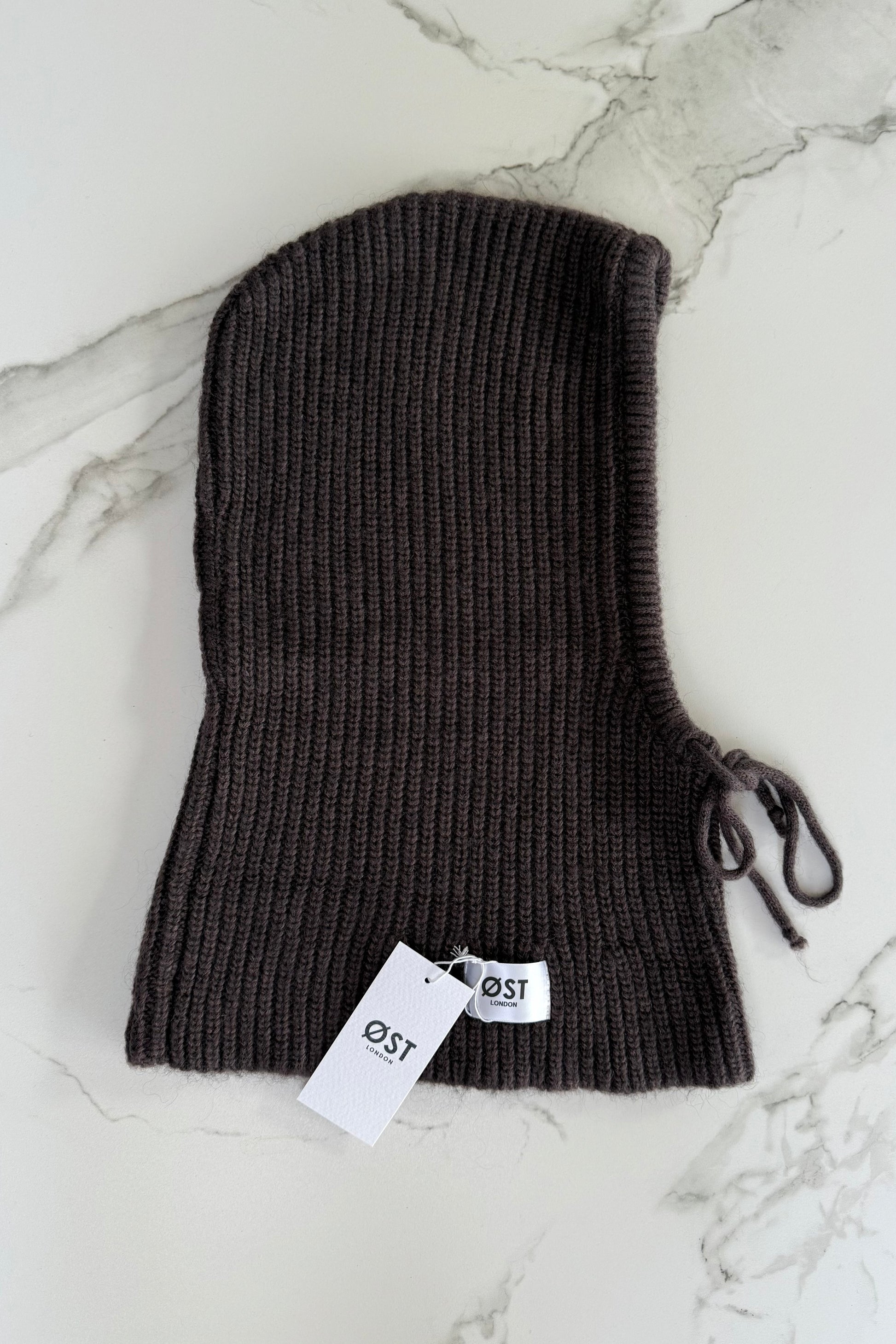 Marie Mohair Balaclava -Brown - Øst London
