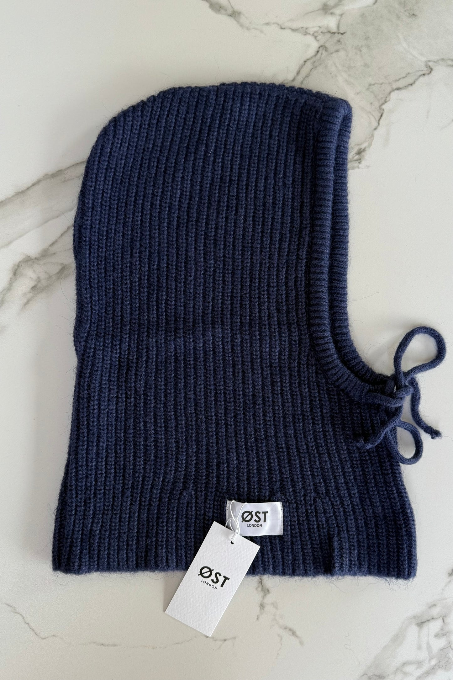 Marie Mohair Balaclava -Navy - Øst London
