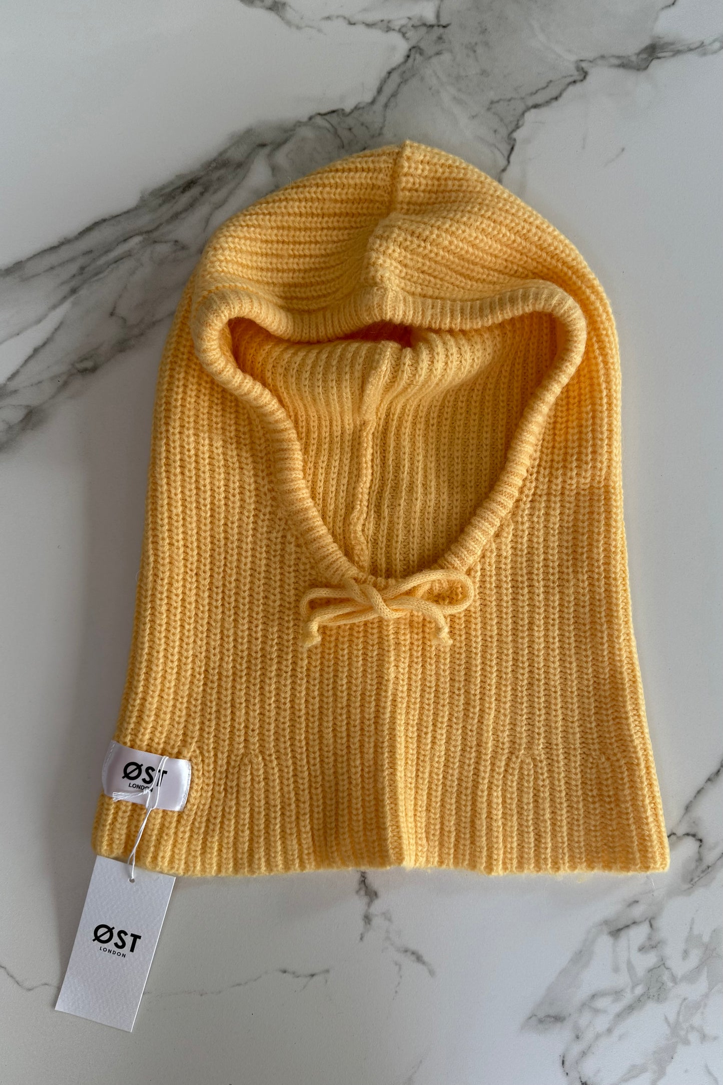 Marie Mohair  Balaclava -Butter Yellow - Øst London