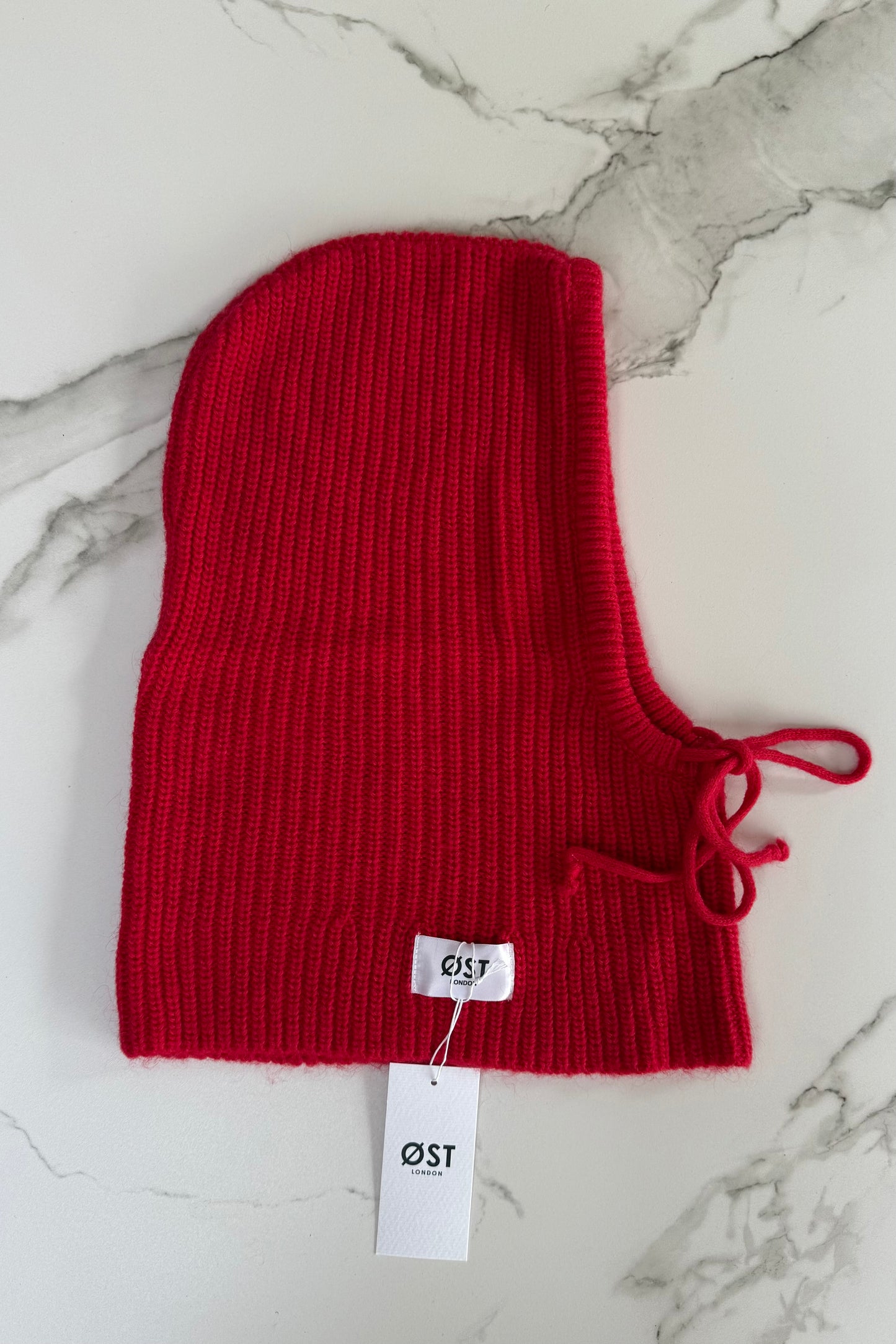 Marie Mohair Balaclava -Red - Øst London