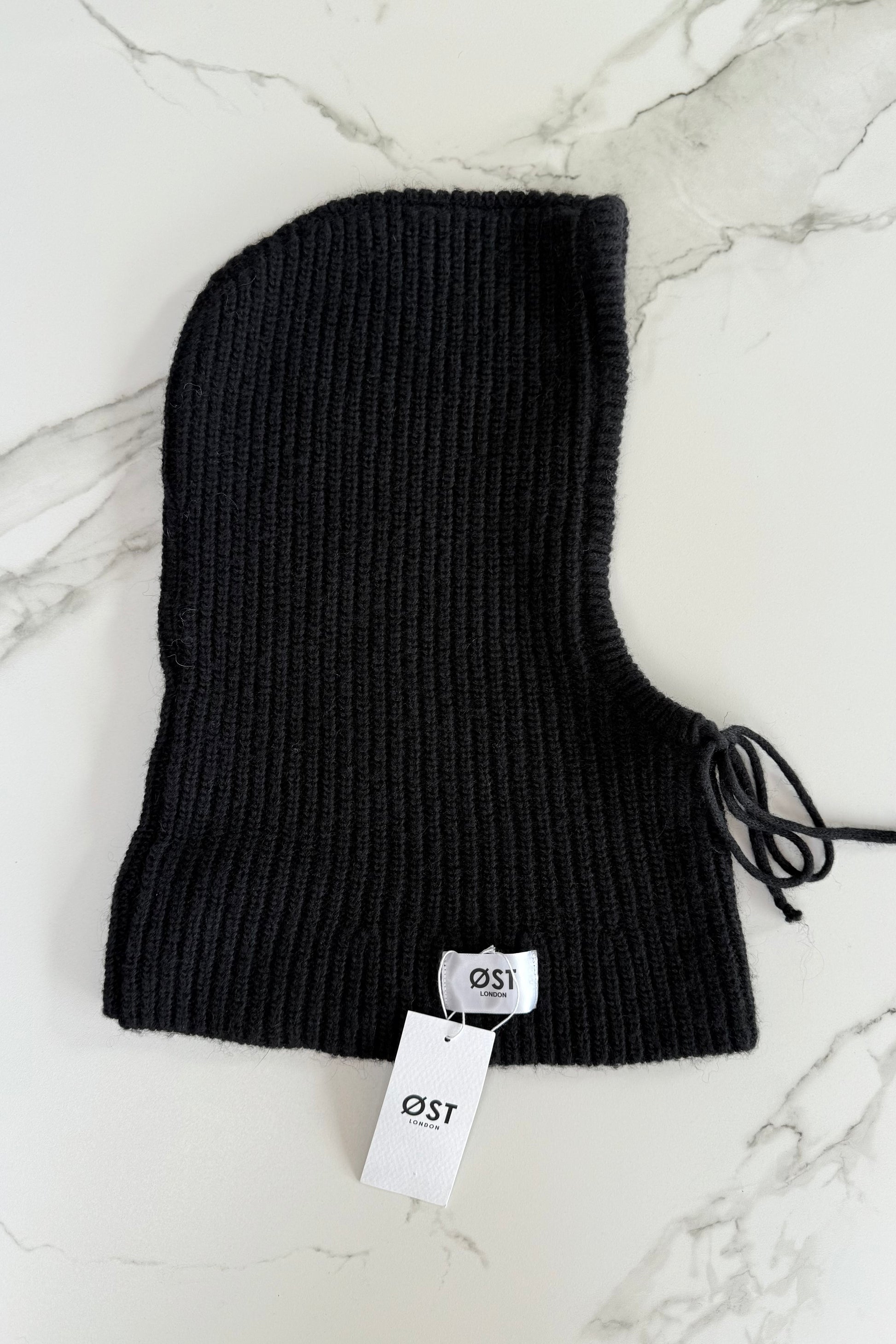 Marie Mohair Balaclava -Black - Øst London