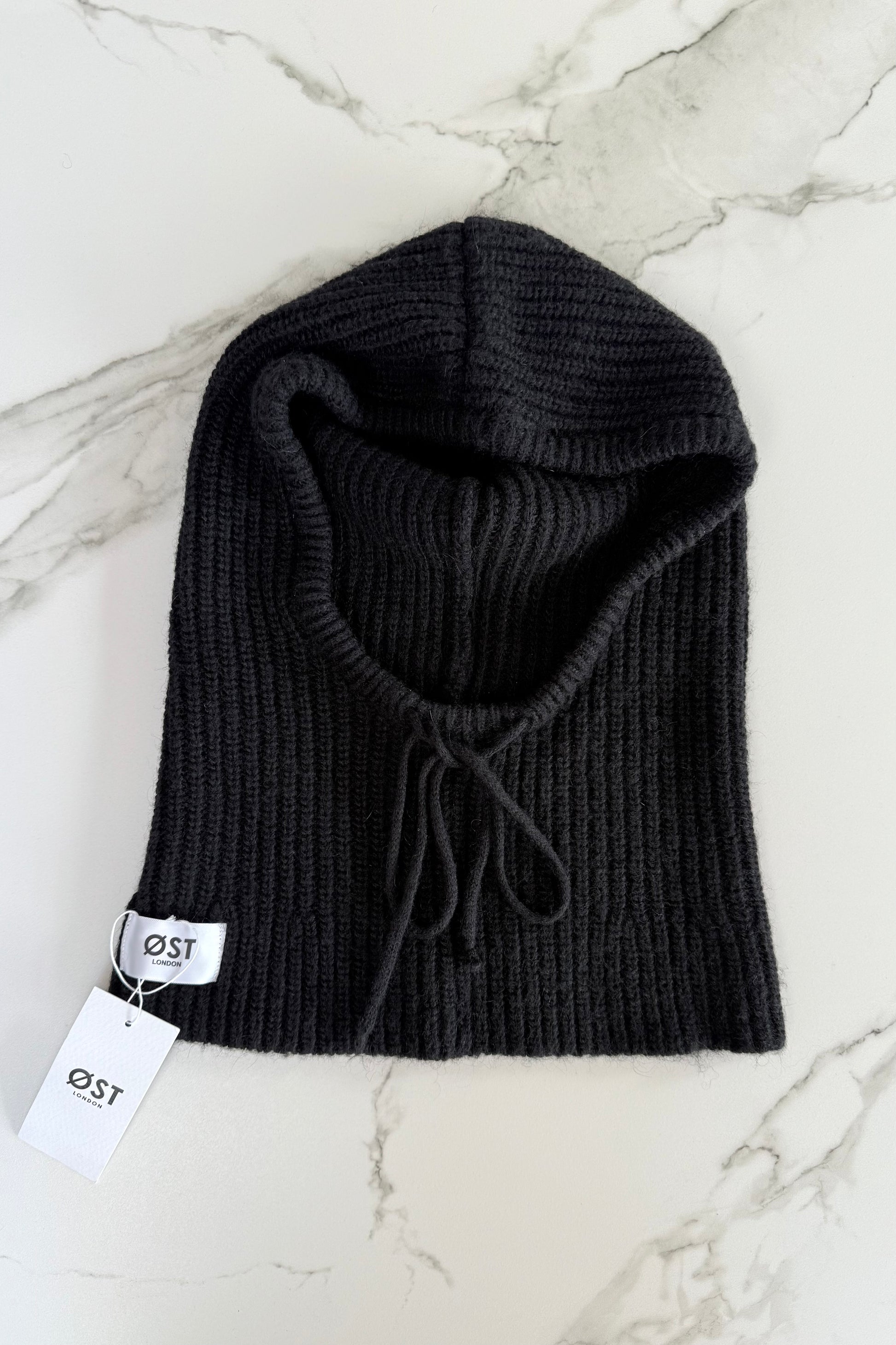 Marie Mohair Balaclava -Black - Øst London