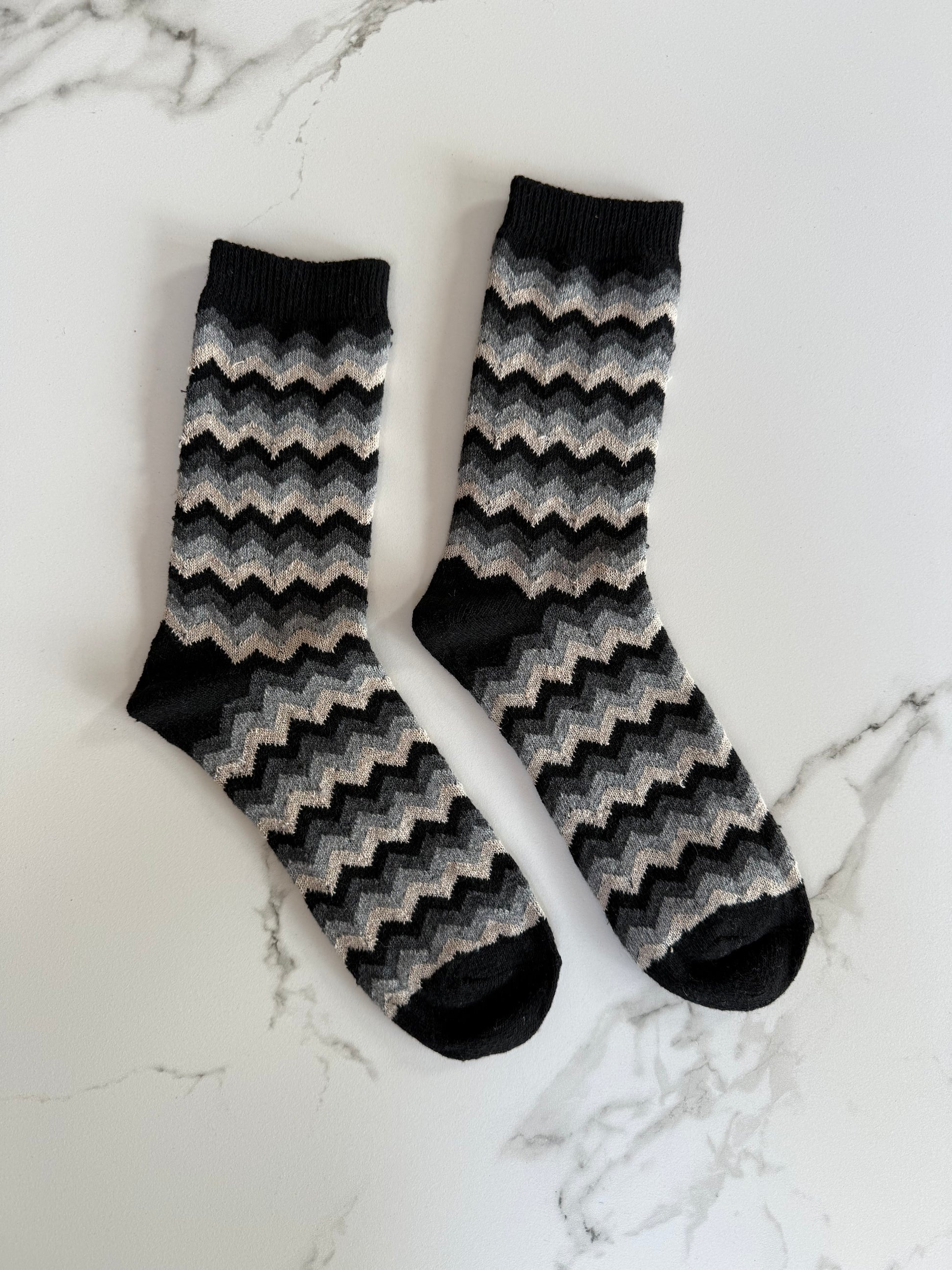 Irene Wool Socks -Black - Øst London