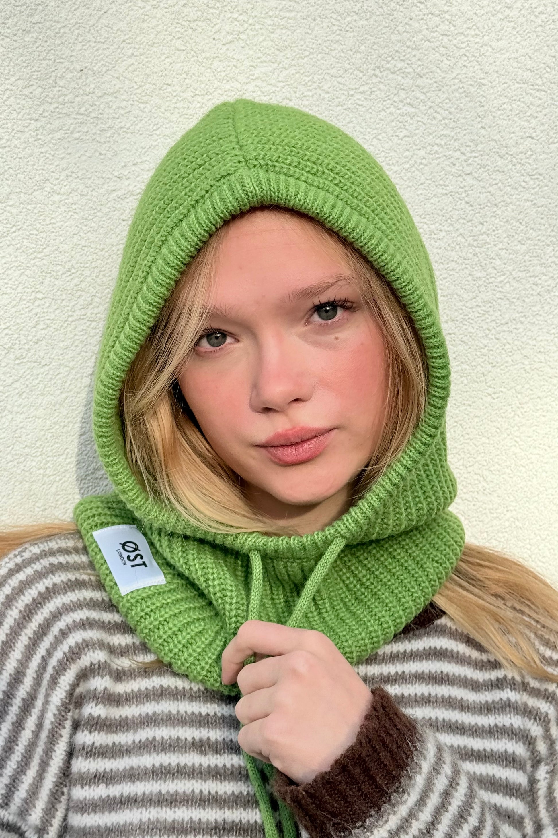 Marie Mohair Balaclava -Leaf - Øst London