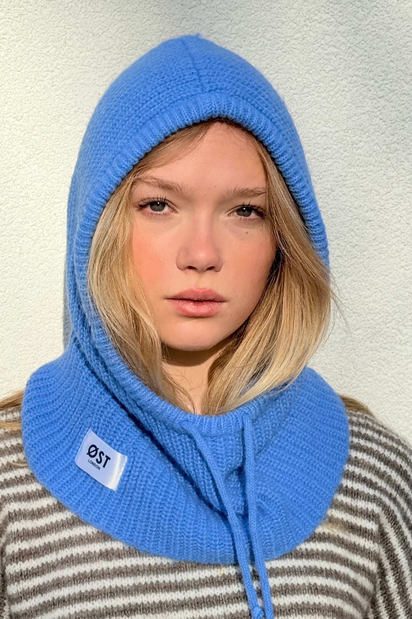 Marie Mohair Balaclava -Sky Blue - Øst London