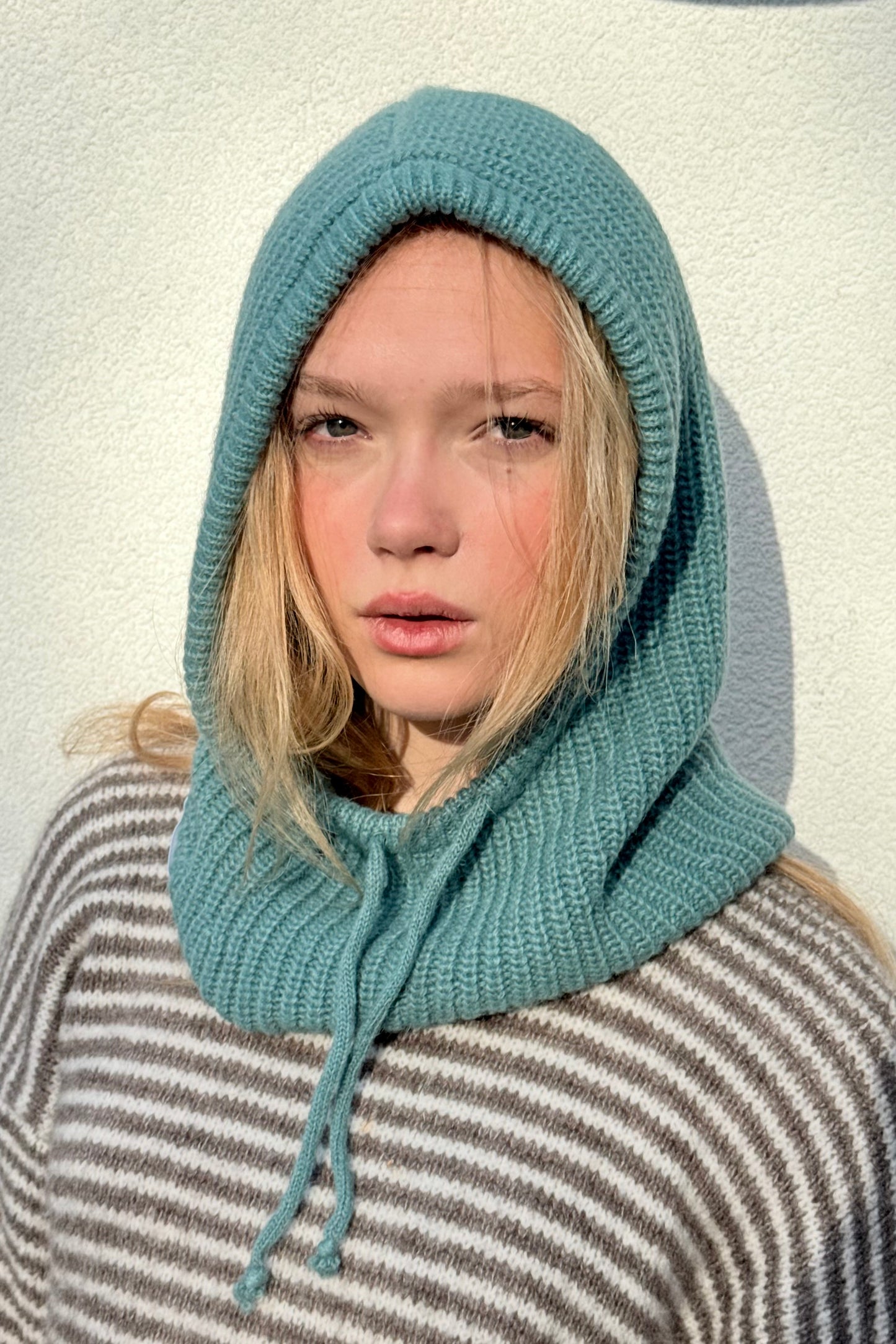 Marie Mohair Balaclava-Teal - Øst London