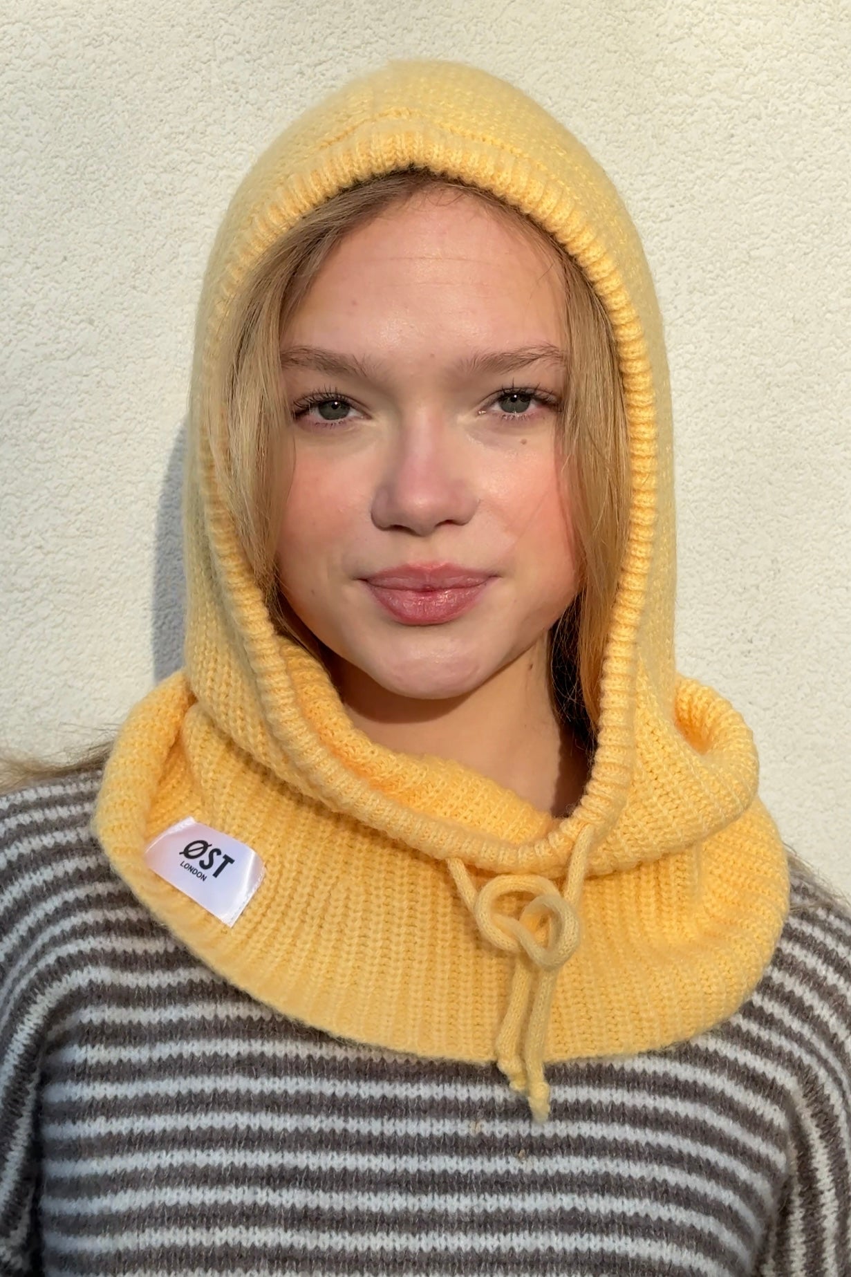 Marie Mohair  Balaclava -Butter Yellow - Øst London