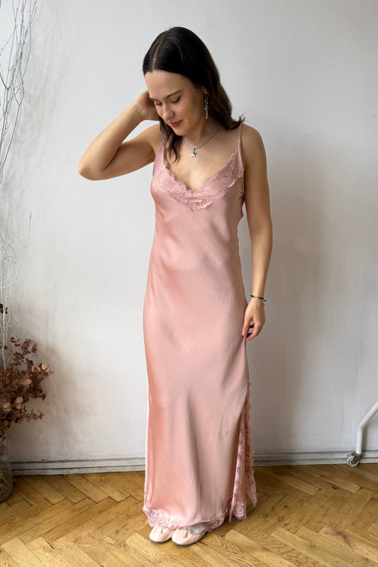 Robertha Slip Dress -Pink - Øst London