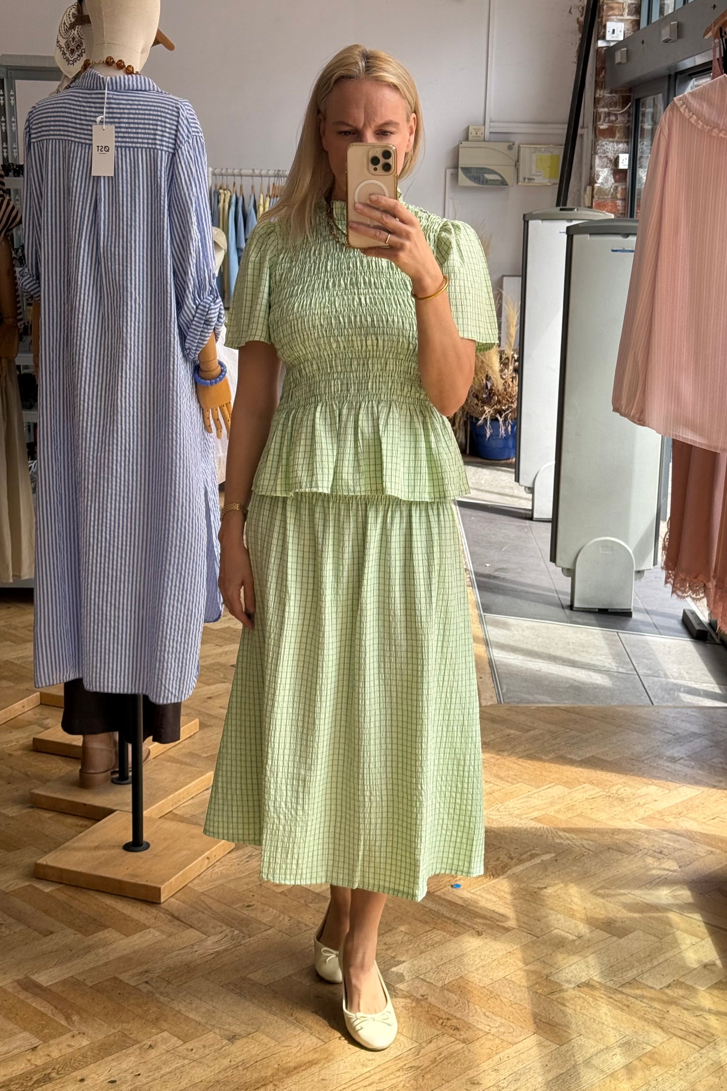 Leonora Skirt -Mint Green - Øst London