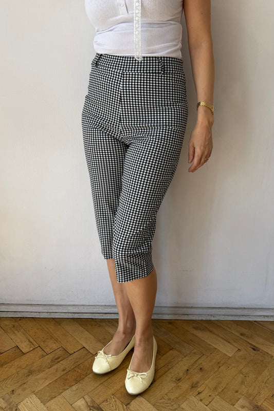 Silje Capri Trousers -Gingham - Øst London