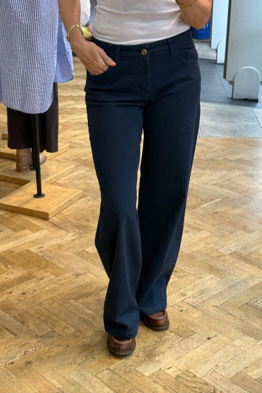 Louise Classic Wide Leg -Navy