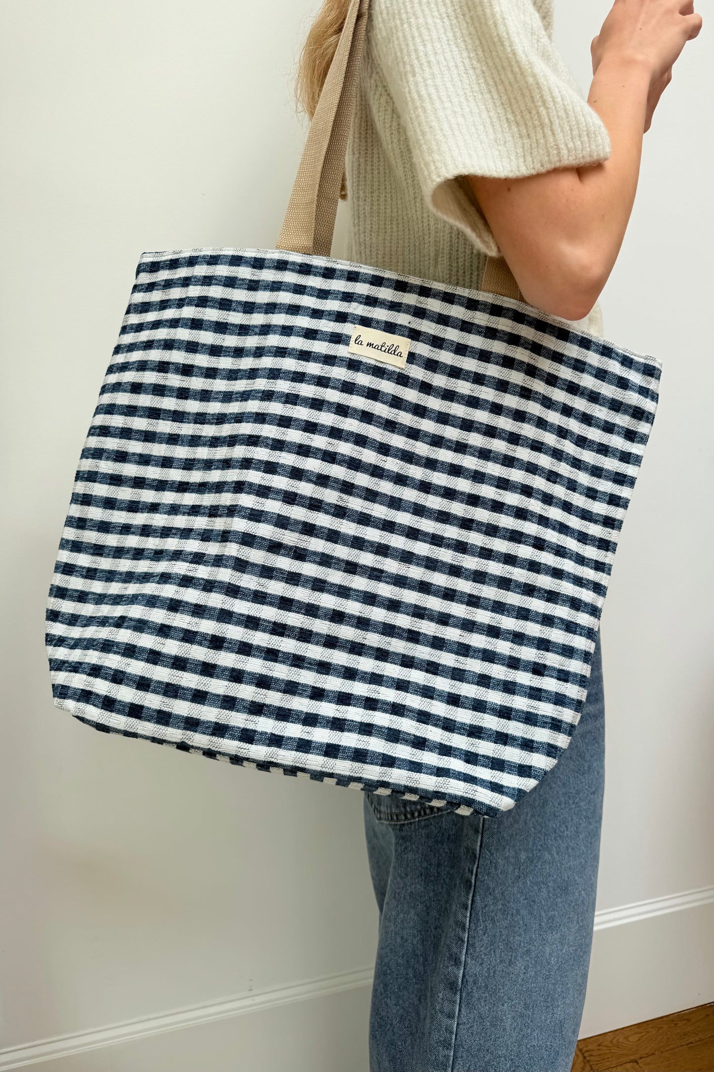 Gingham Bag -Blue