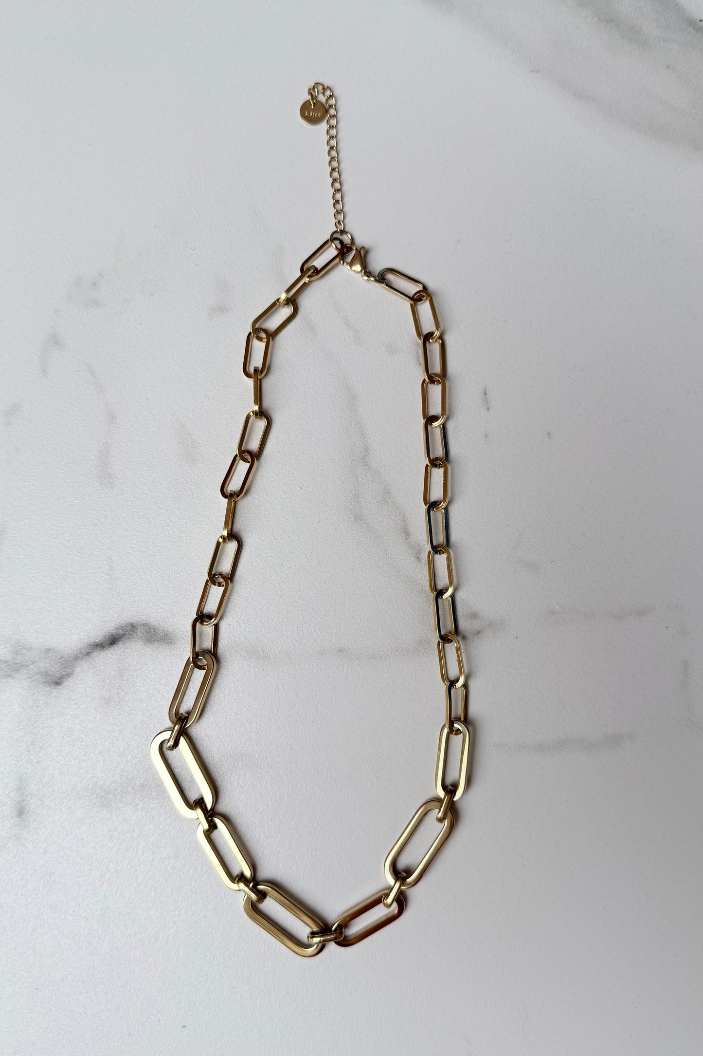 Anker chain necklace -golden