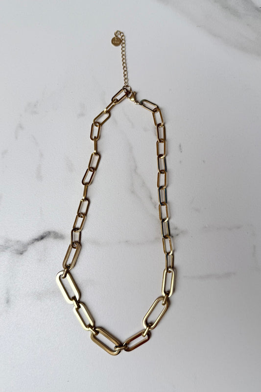 Anker chain necklace -golden