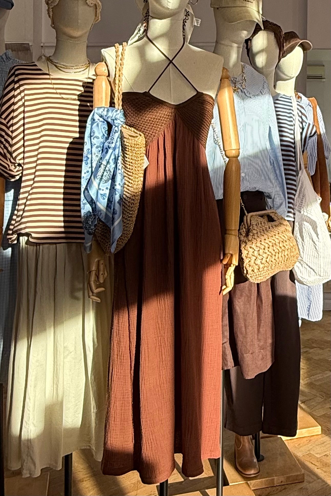 Elenor Dress -Brown