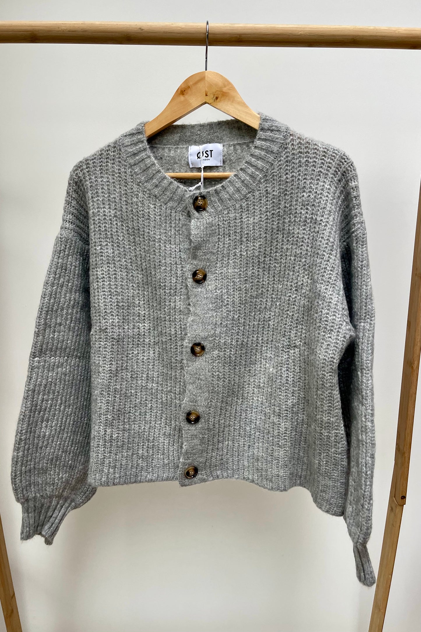 Frida Wool Cardigan -Grey