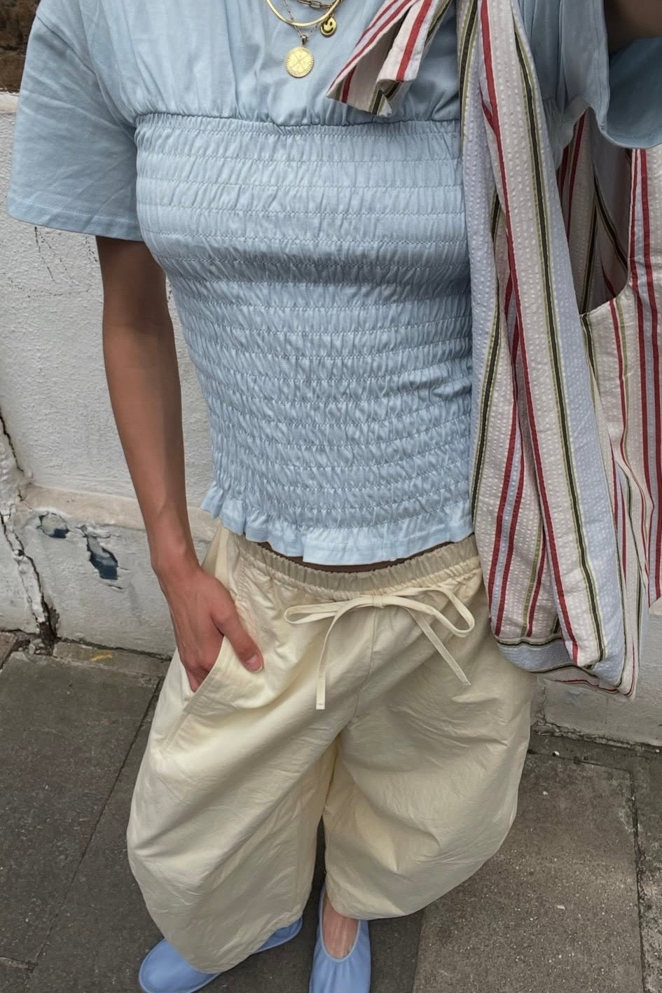 Ruth Barrel Trousers -Lemon - Øst London