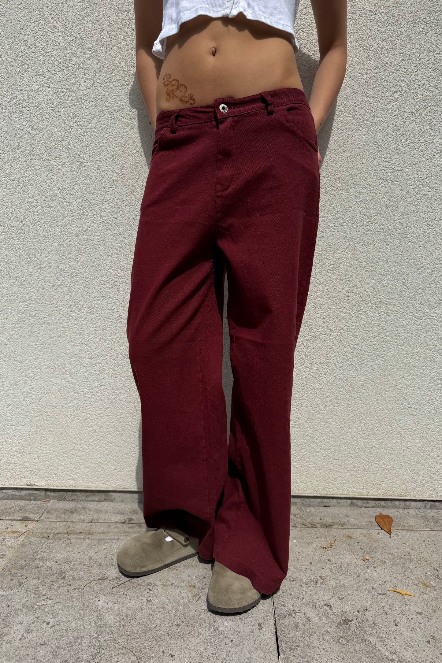 Sara Jeans -Burgundy