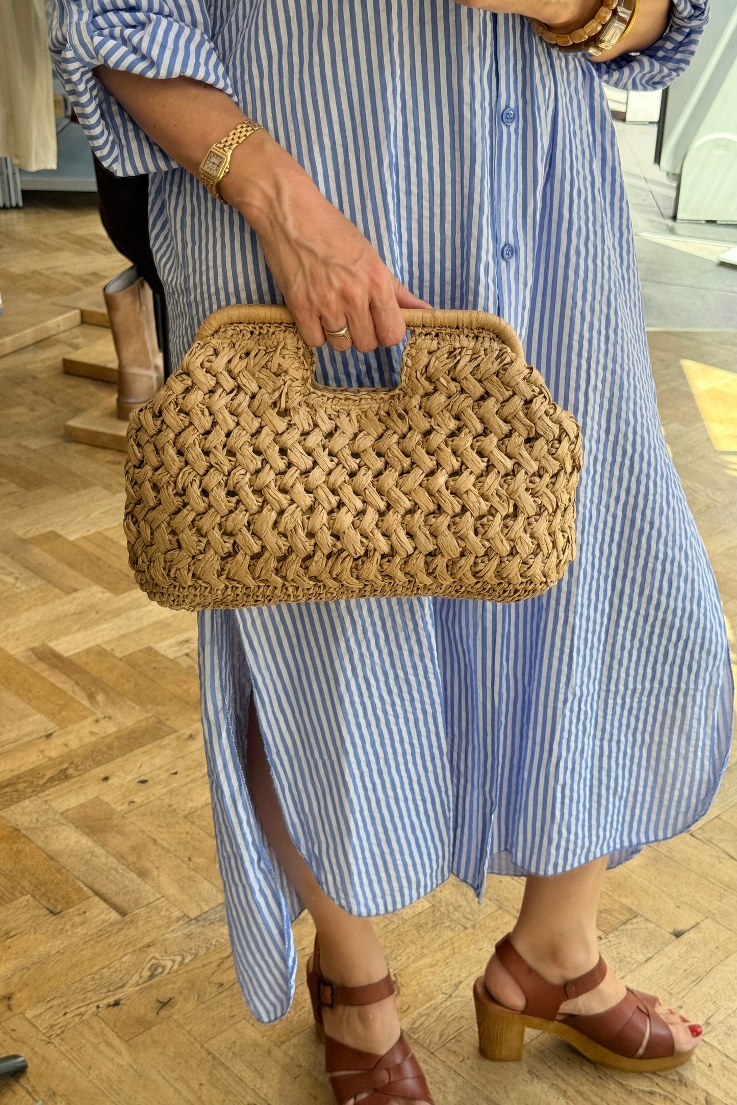 Summer Woven Raffia Bag