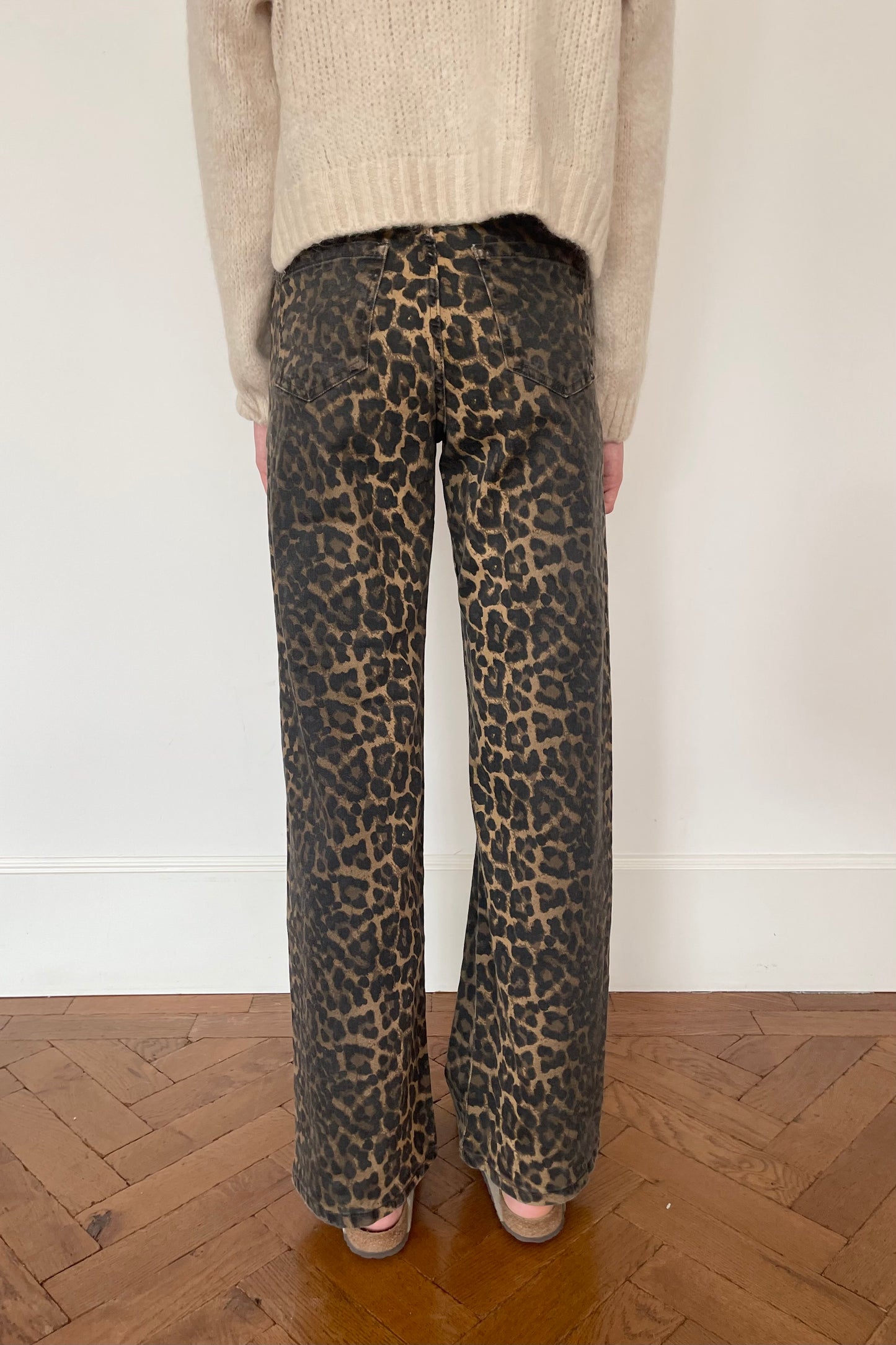 Leopard Jeans straight legs 