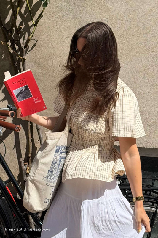 Leonora Smocked Blouse Short Sleeve -Cream - Øst London