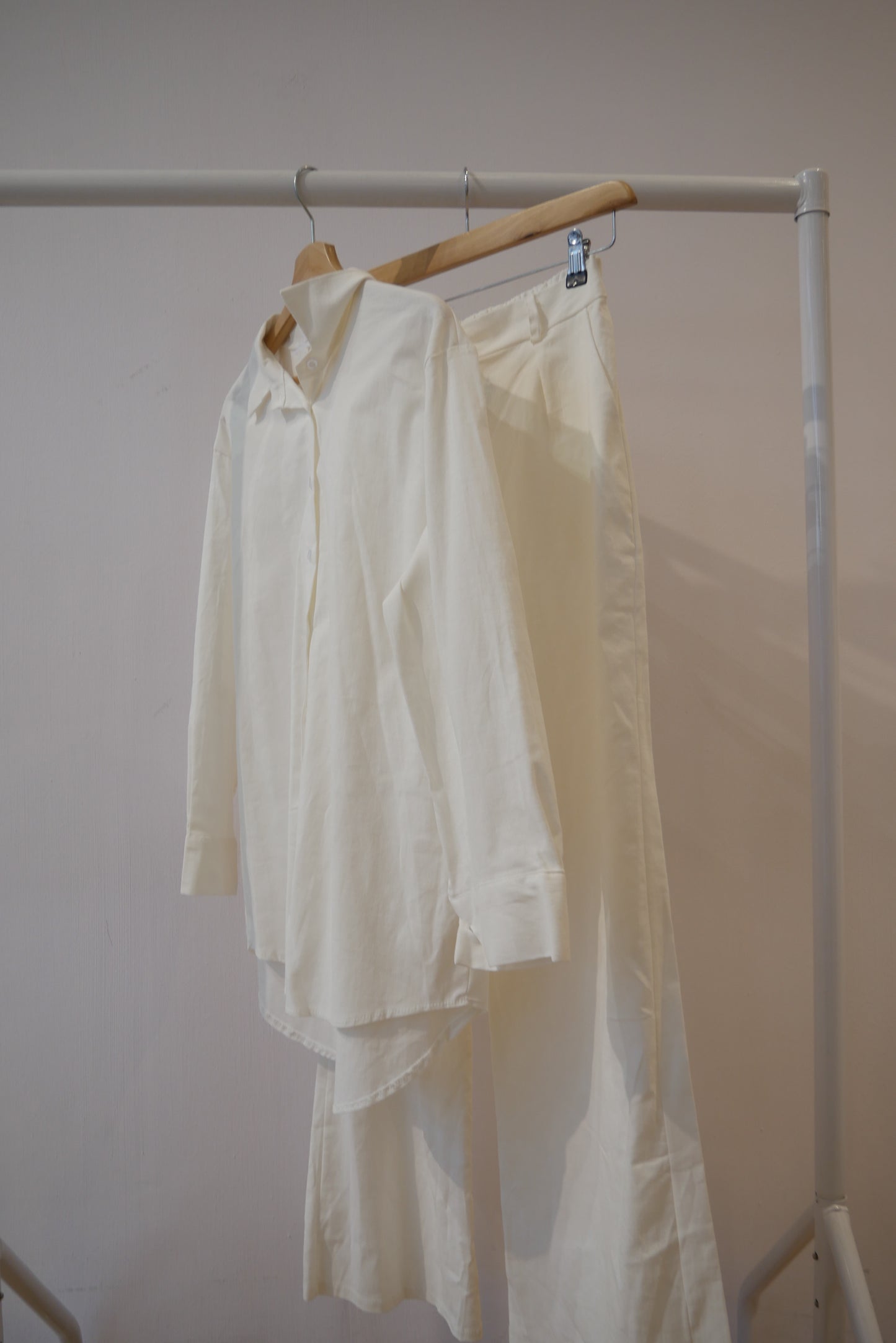 Ladies Cotton summer shirt White