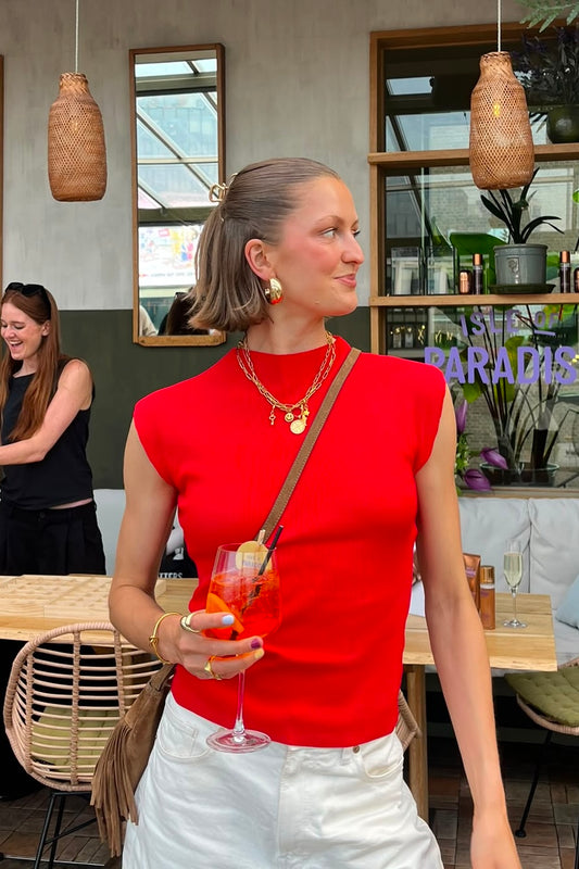 Søs Sleveless Top -Red - Øst London