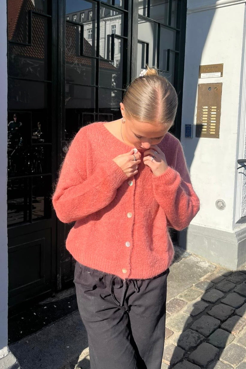 Josefine Mohair Cardigan -Rosa