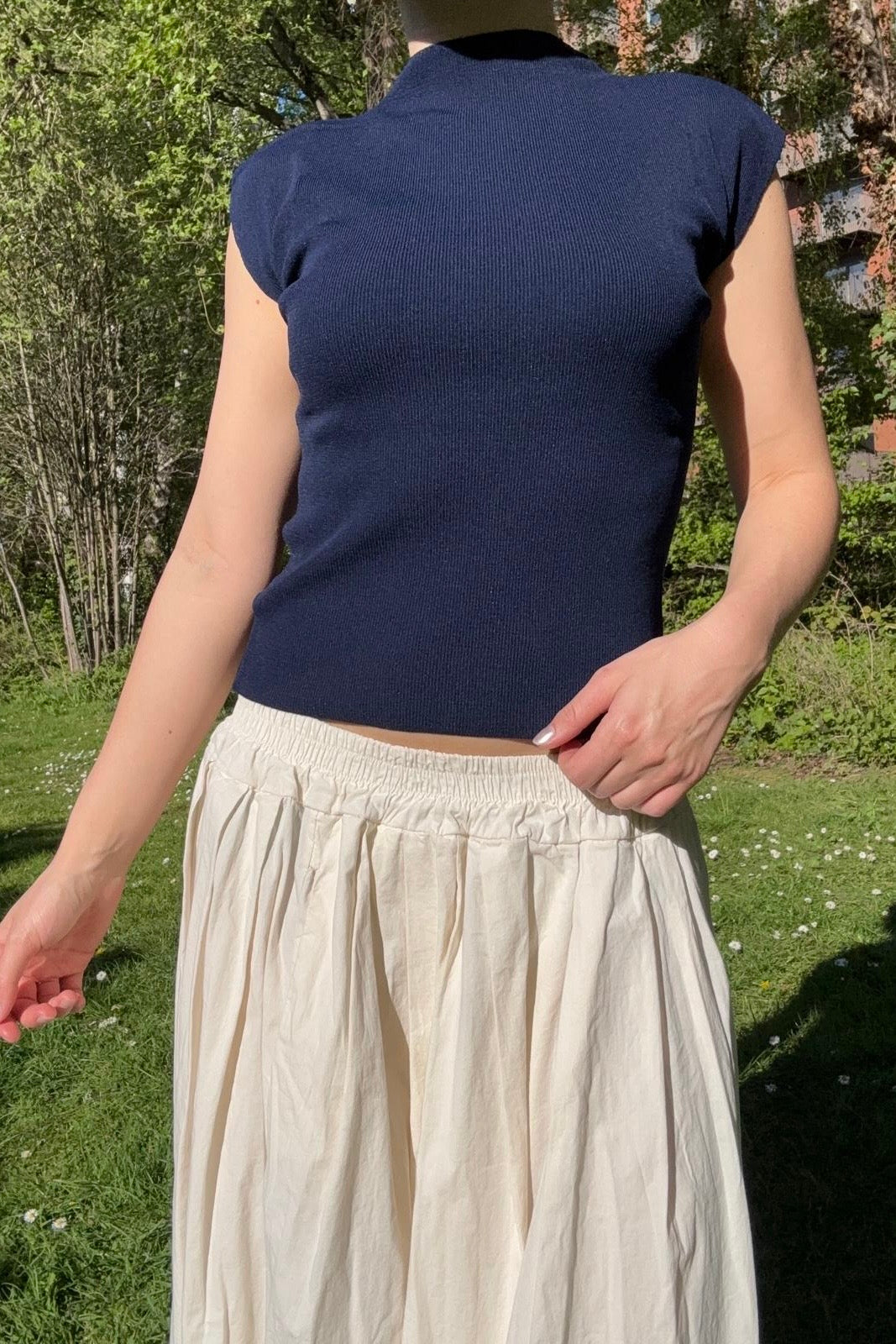 Søs Sleeveless Top -Navy - Øst London