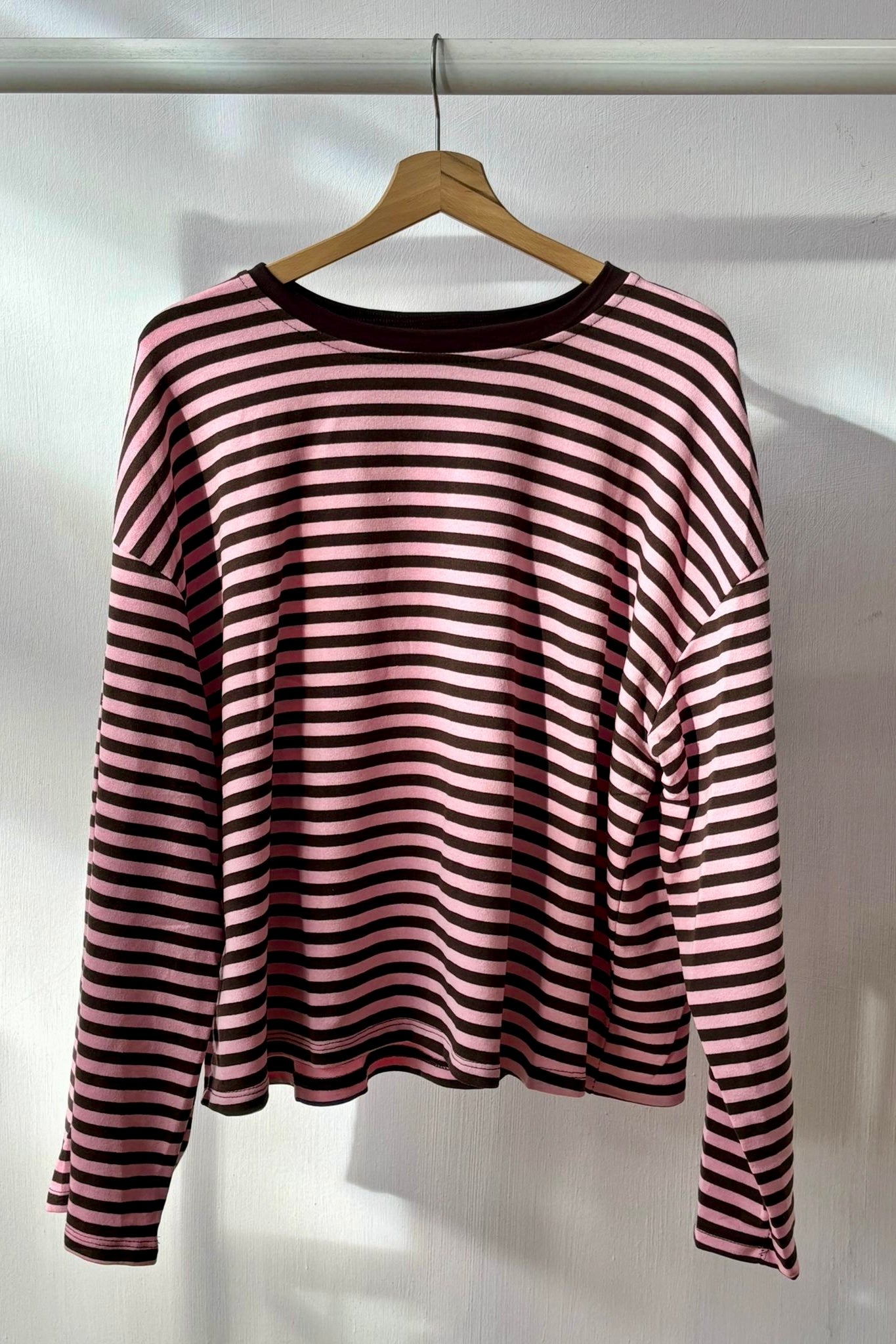 Anna Crewneck -Pink/Brown - Øst London
