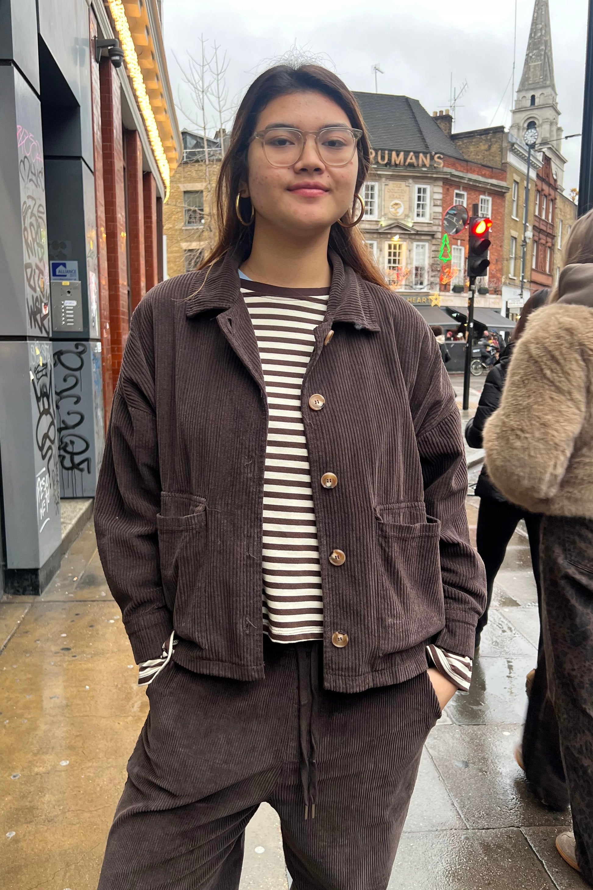 Janne Corduroy Jacket -Chocolate - Øst London