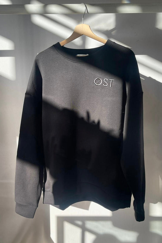 Øst London Oversized Sweatshirt -Black/Black