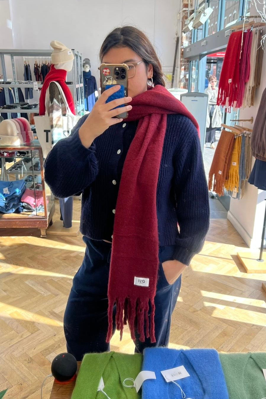 Pernille Scarf -Burgundy
