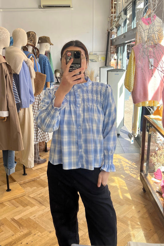 Klara Tartan Shirt -Blue