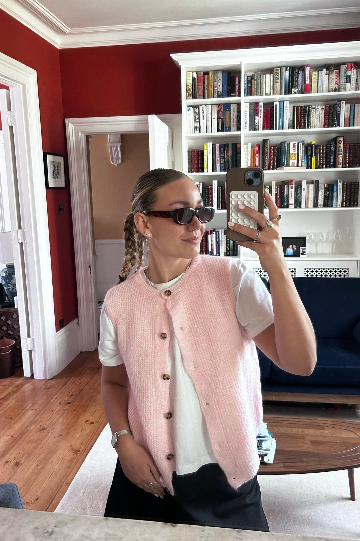 Ida Wool Waistcoat -Light Pink