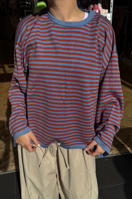 Emilie Striped Jumper -Blue/Red