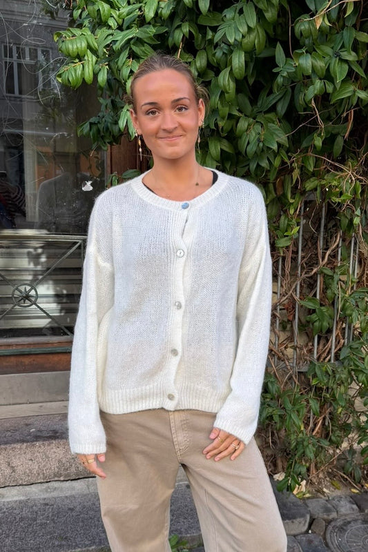 Josefine Mohair Cardigan -Cream