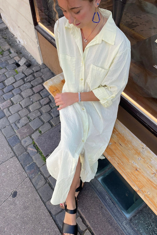 Helene Shirt Dress -Yellow