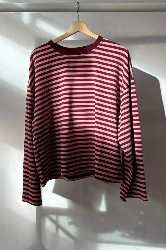 Anna Crewneck -Pink/Red